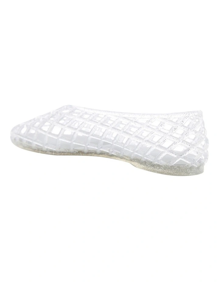 Paradise Flat Shoes in Silver image 3