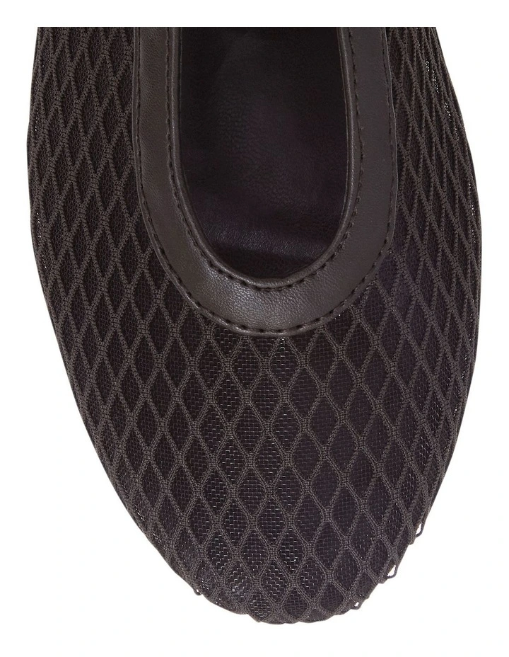 Reign Flat Shoes in Chocolate Mesh image 4