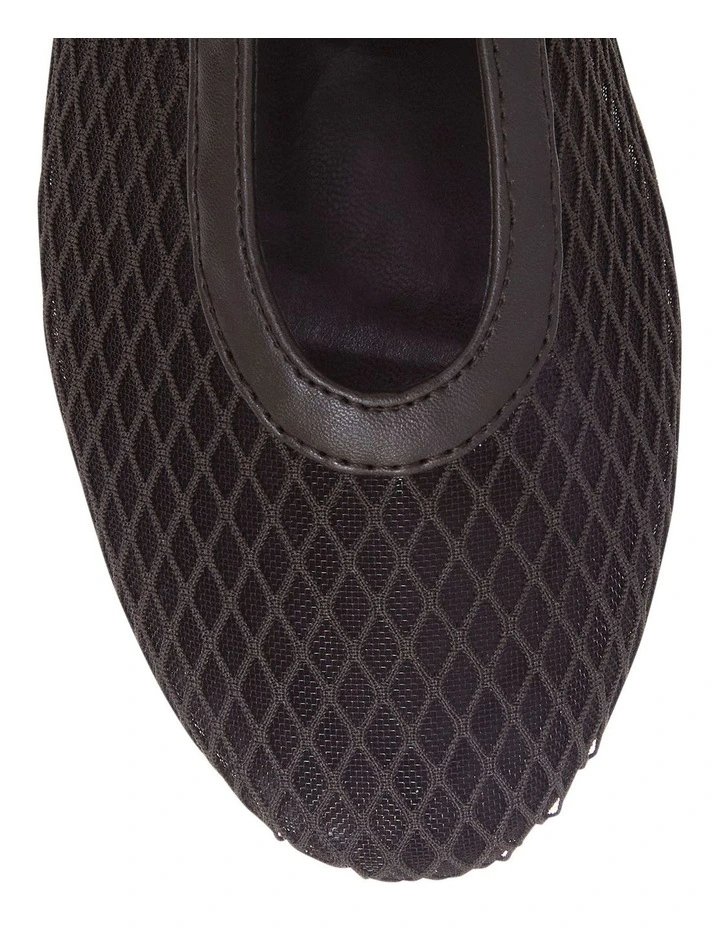 Reign Flat Shoes in Chocolate Mesh image 6