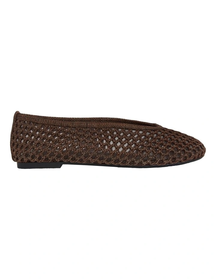 Rayner Flat Shoes in Chocolate Mesh image 1