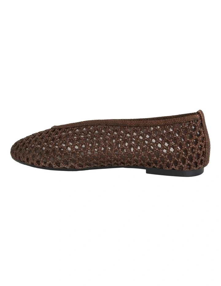 Rayner Flat Shoes in Chocolate Mesh image 3