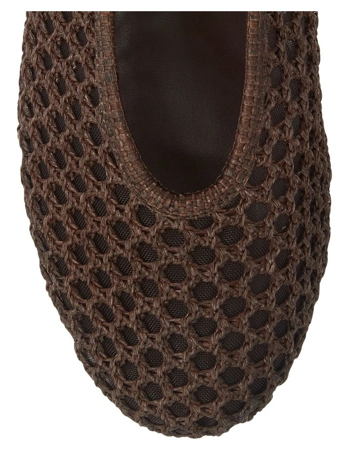 Rayner Flat Shoes in Chocolate Mesh image 4