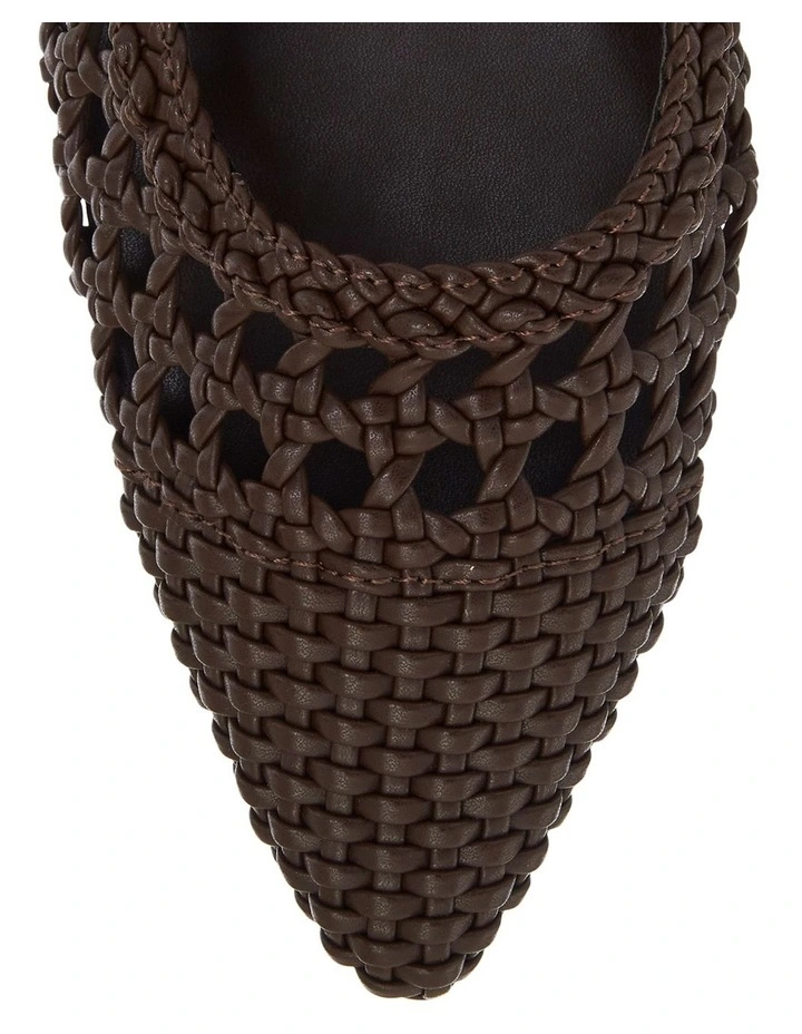 Kindle Flat Shoes in Chocolate Weave image 4