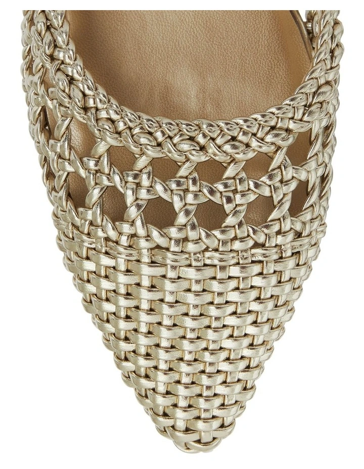 Kindle Flat Shoes in Soft Gold Weave image 4