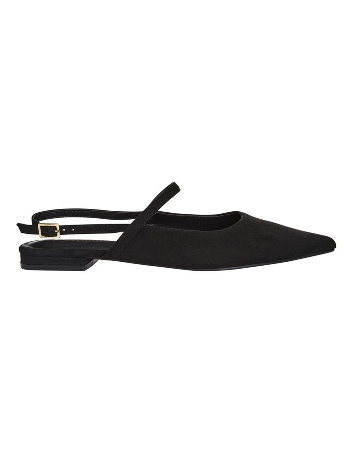 Katie Flat Shoes in Black Micro image 1