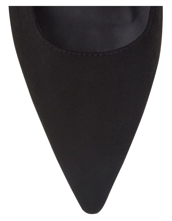 Katie Flat Shoes in Black Micro image 4