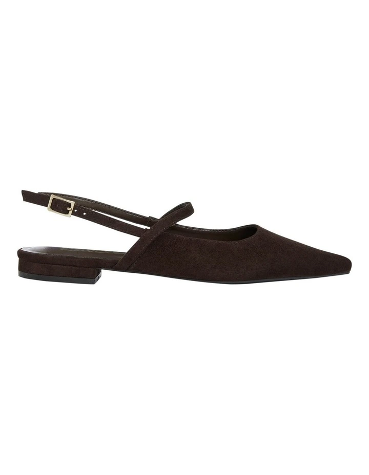 Katie Flat Shoes in Chocolate Micro image 1