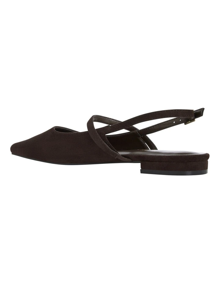Katie Flat Shoes in Chocolate Micro image 3