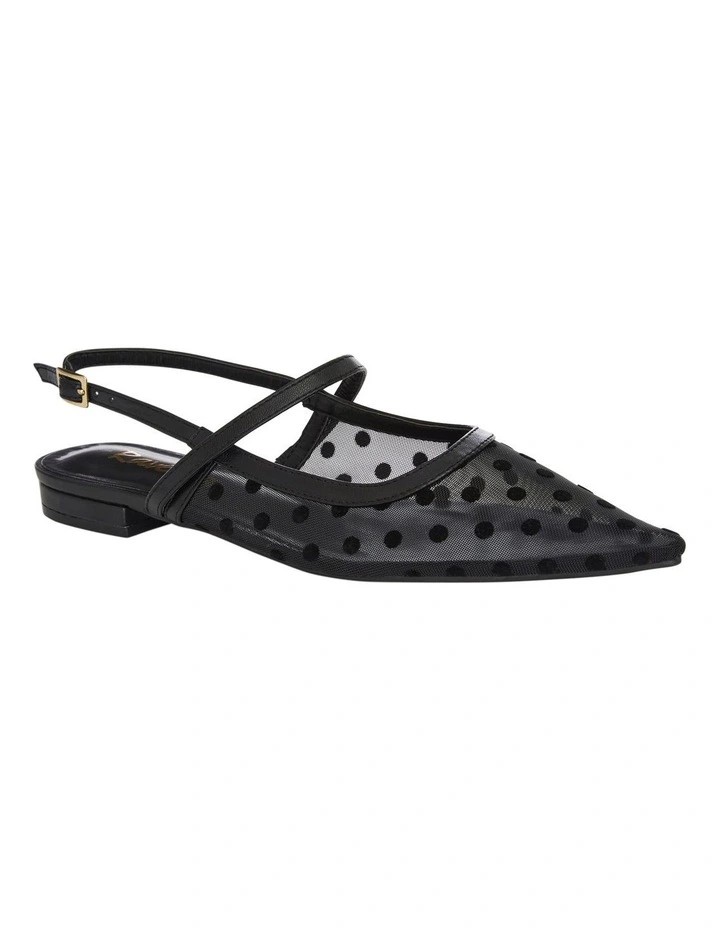 Kelsey Flat Shoes in Black Dots image 4