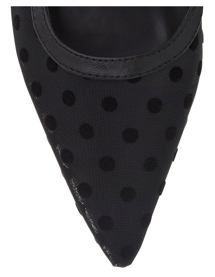 Kelsey Flat Shoes in Black Dots image 4