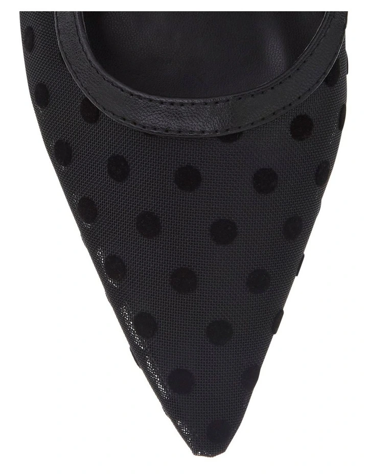 Kelsey Flat Shoes in Black Dots image 6