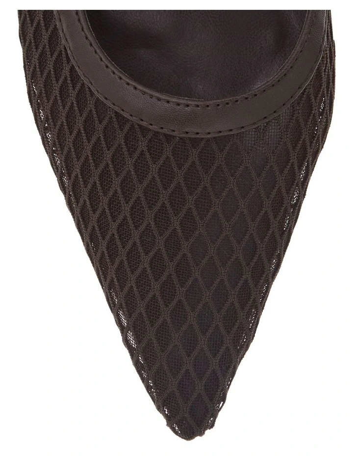 Kelsey Flat Shoes in Chocolate Mesh image 4