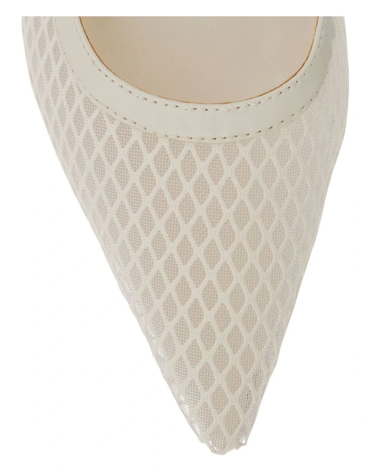 Kelsey Flart Shoes in Ivory Mesh image 4