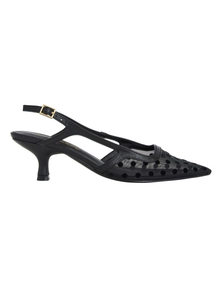 Valencia Heeled Shoes in Black Dots image 1