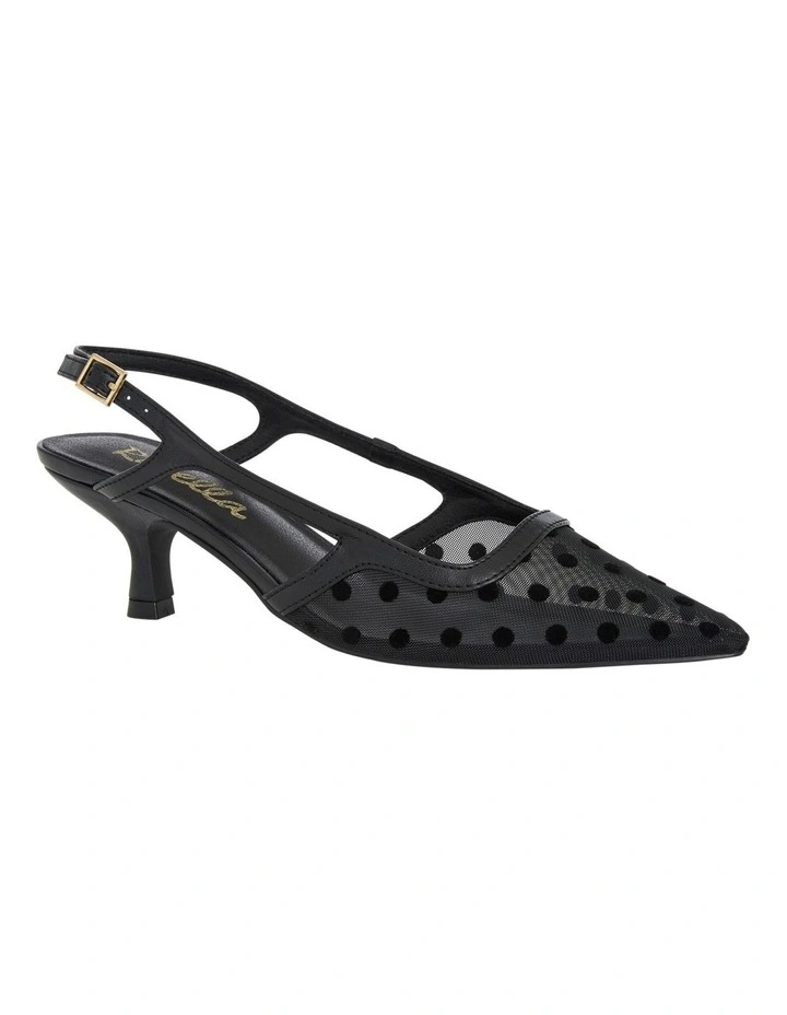 Valencia Heeled Shoes in Black Dots image 2