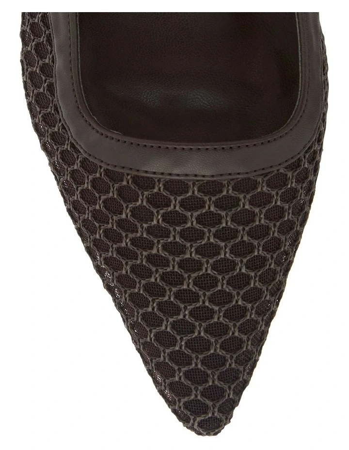 Valencia Heeled Shoes in Chocolate Mesh image 4