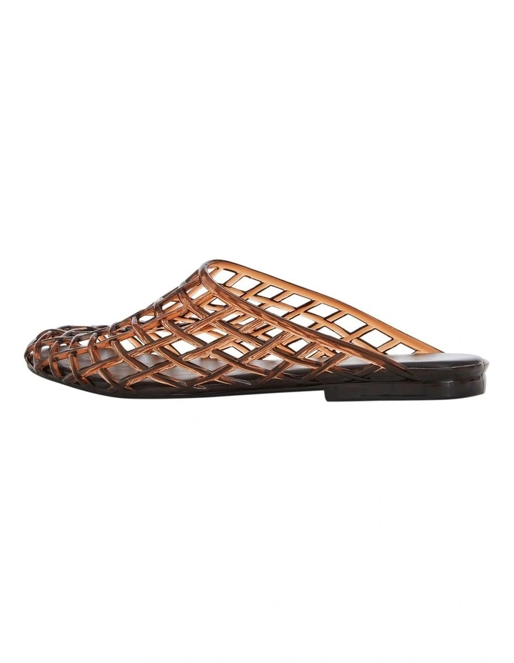 Prism Flat Shoes in Brown Jelly image 3
