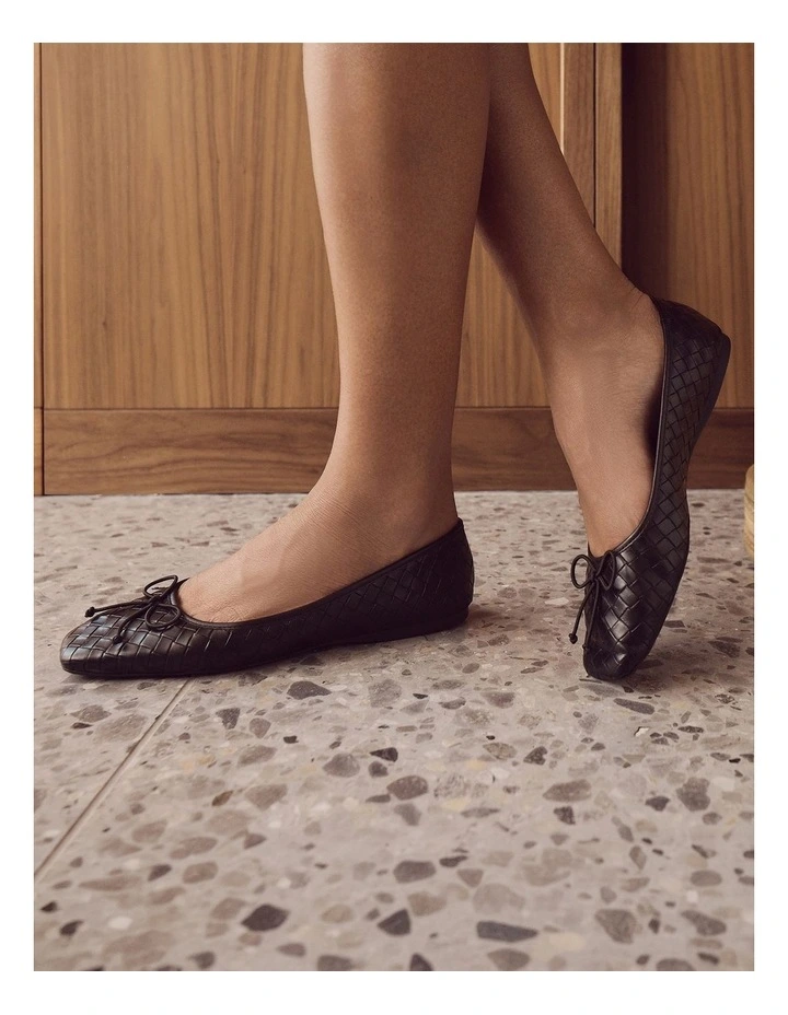 Kasey Ballet Flats in Black image 2