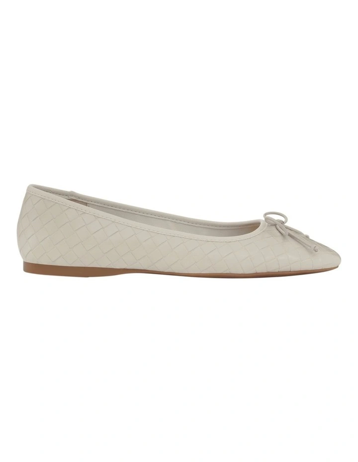 Kasey Ballet Flats in Off White image 1