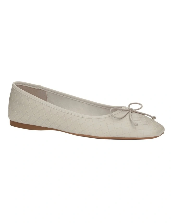 Kasey Ballet Flats in Off White image 2