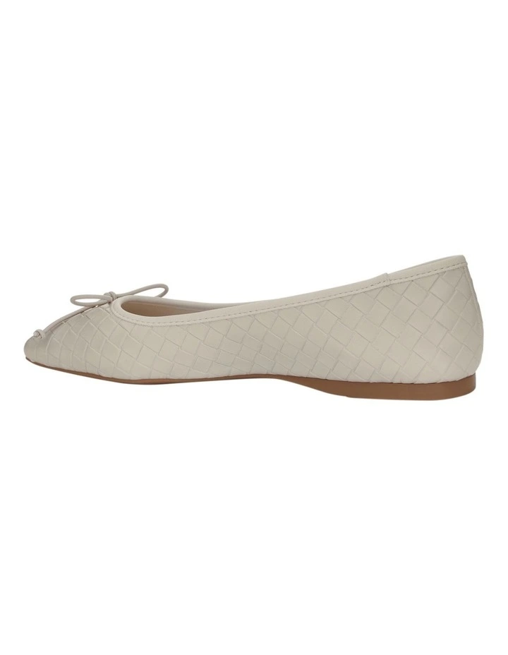 Kasey Ballet Flats in Off White image 3