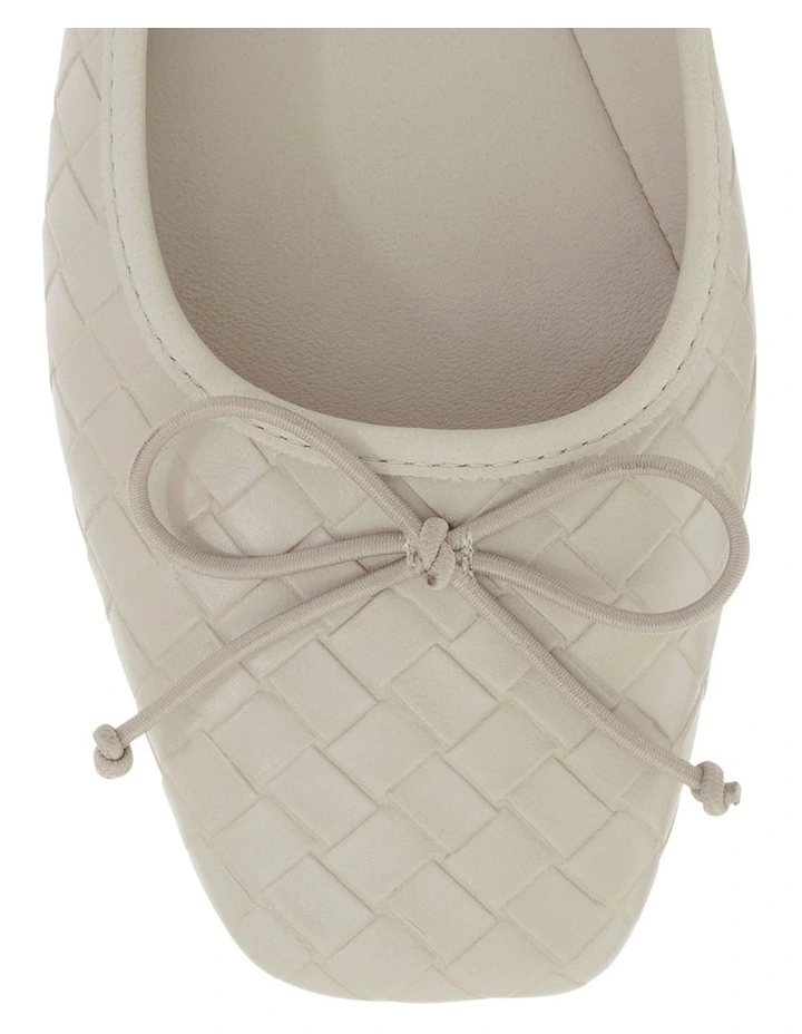 Kasey Ballet Flats in Off White image 4