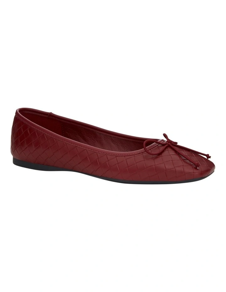 Kasey Ballet Flats in Red image 2