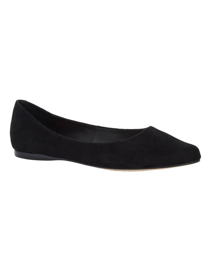 Joyce Flat Shoes in Black Micro image 2