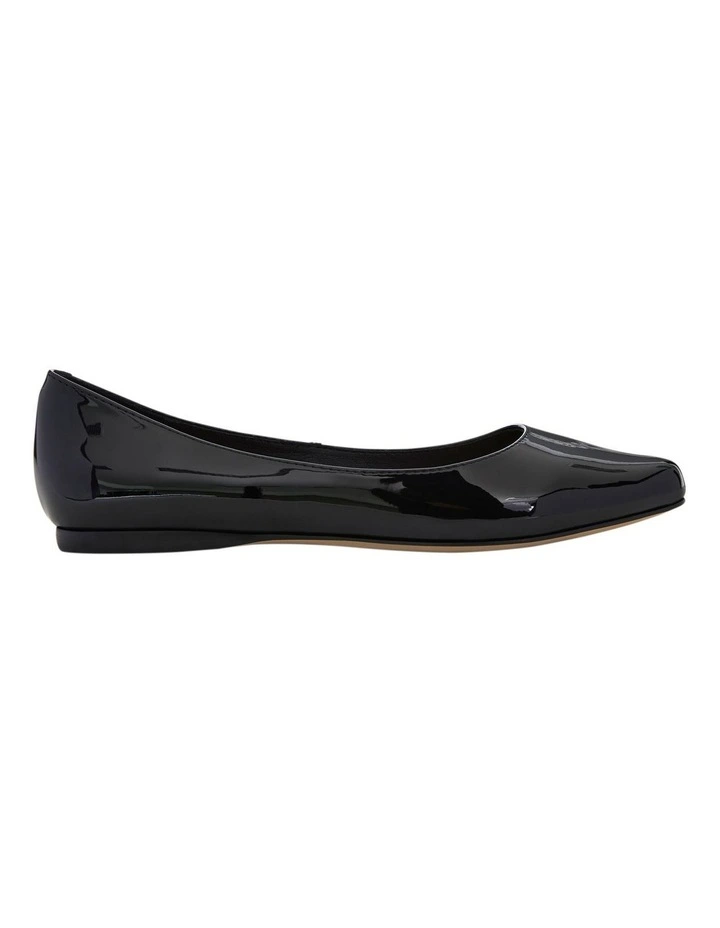 Joyce Flat Shoes in Black Patent image 1