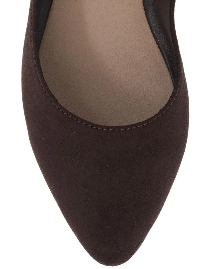 Joyce Flat Shoes in Chocolate Micro image 4