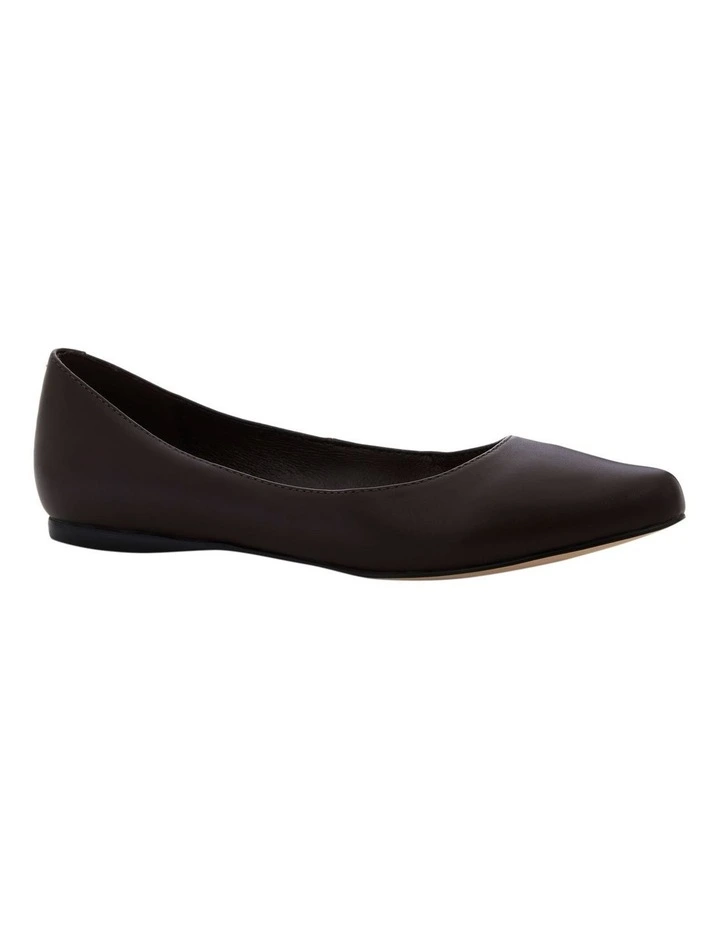 Joyce Flat Shoes in Chocolate image 2