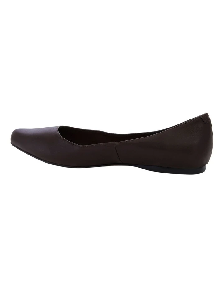 Joyce Flat Shoes in Chocolate image 3