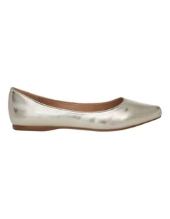 Joyce Flat Shoes in Soft Gold