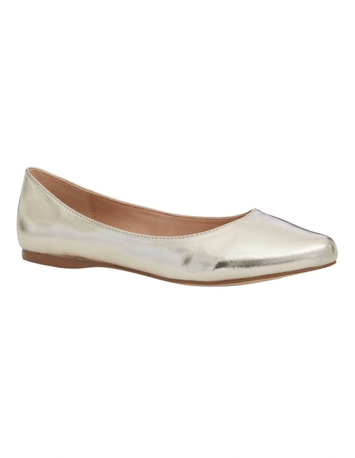 Joyce Flat Shoes in Soft Gold image 2