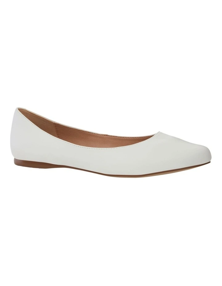 Joyce Flat Shoes in White image 2