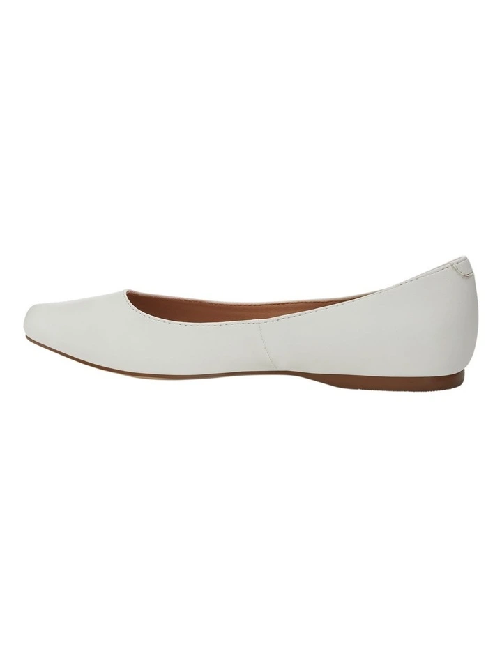 Joyce Flat Shoes in White image 3