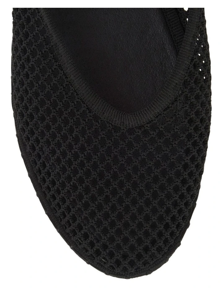 Sandra Flat Shoes in Black Mesh image 4