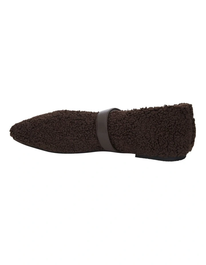 Plume Ballet Flats in Chocolate image 3