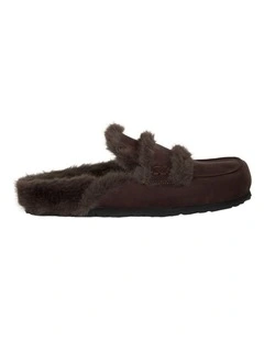 Alpine Flat Shoes in Chocolate Micro