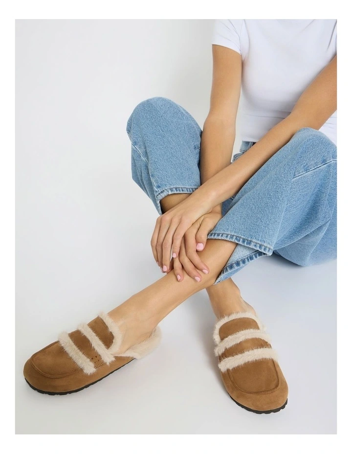 Alpine Flat Shoes in Tan Micro image 2