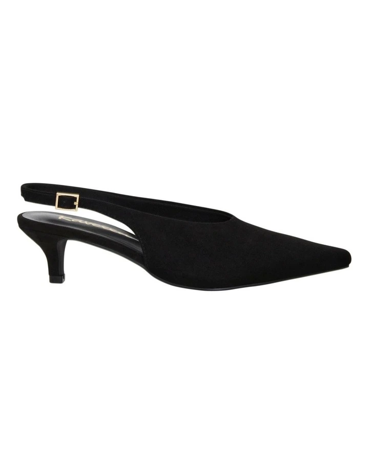 Simone Heeled Shoes in Black Micro image 1