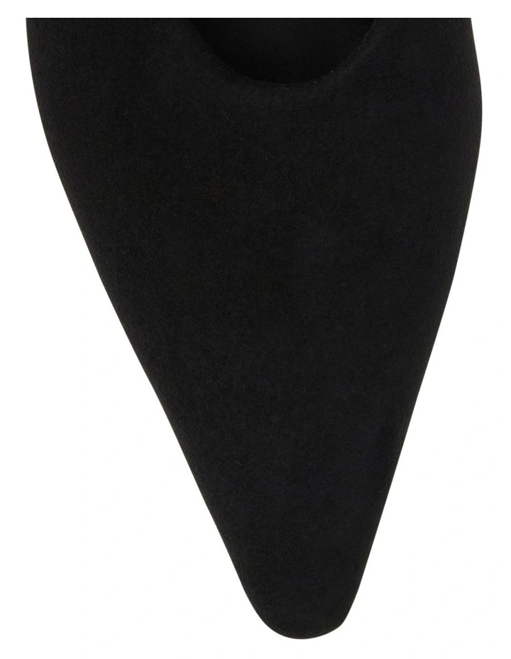 Simone Heeled Shoes in Black Micro image 4