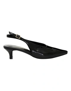 Simone Heeled Shoes in Black Patent