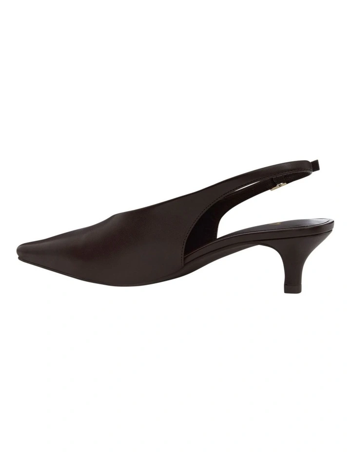 Simone Heeled Shoes in Chocolate image 3