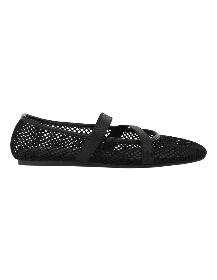 Rexa Ballet Flats in Black Mesh image 1