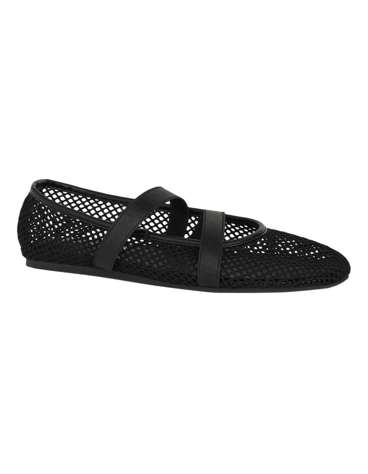 Rexa Ballet Flats in Black Mesh image 2