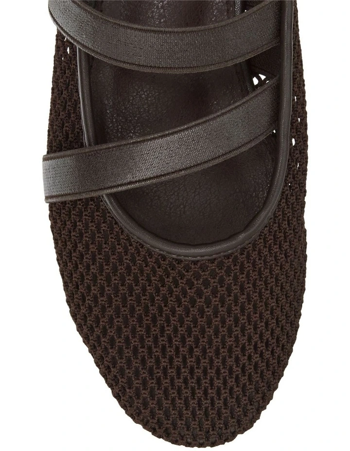 Rexa Ballet Flats in Chocolate Mesh image 4