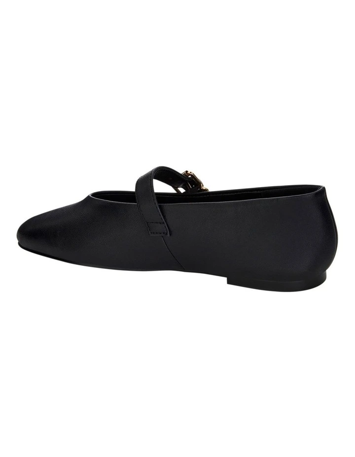 Charm Ballet Flats in Black image 3