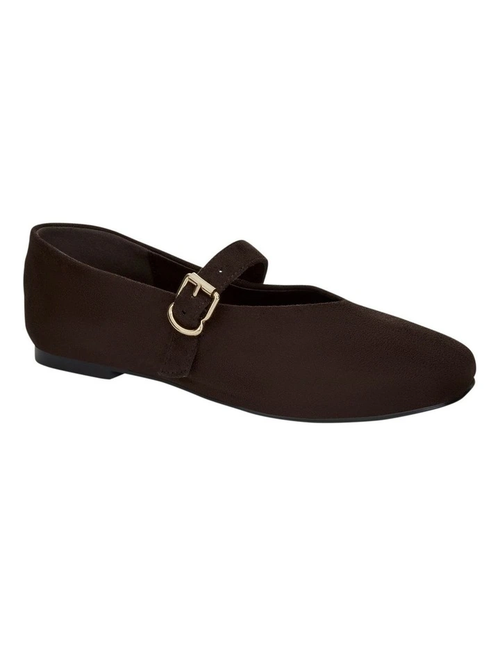 Charm Ballet Flats in Chocolate Micro image 2
