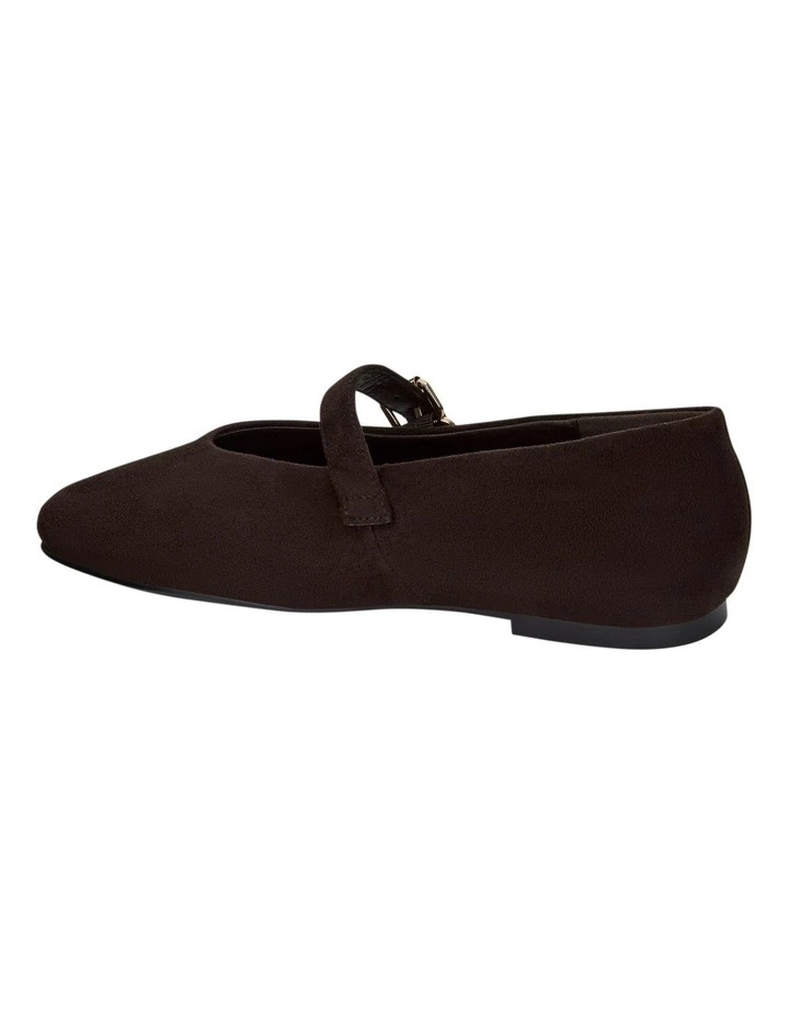 Charm Ballet Flats in Chocolate Micro image 3
